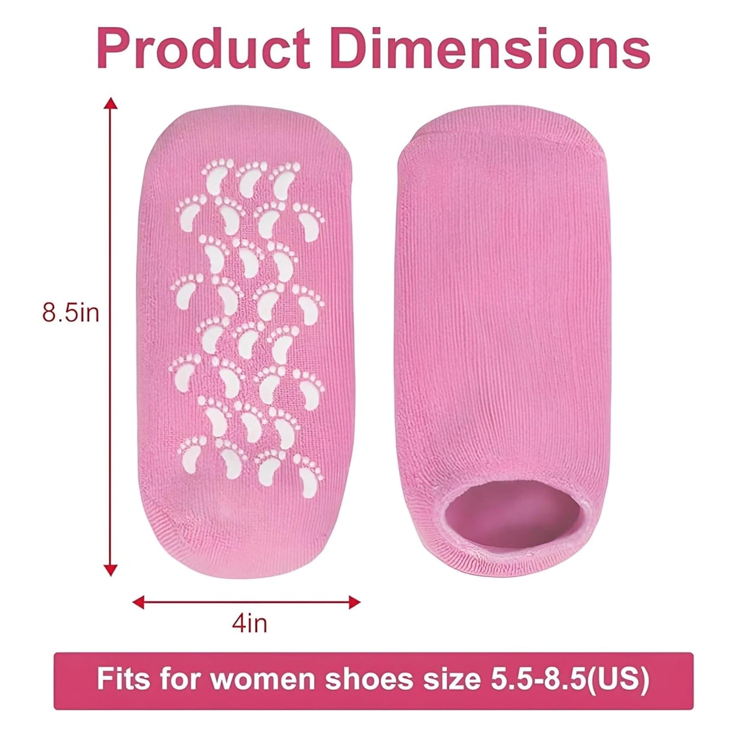 Moisturizing Gel Foot Socks - 1 Pair