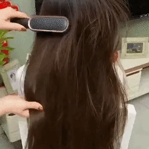 Professional Hair Straightener Comb Brush – Anti-Scald, Quick Heat